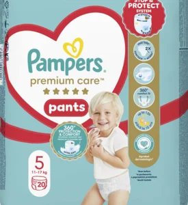 PAMPERS Premium Care pieluchomajtki 5 Junior 12 17 kg 20 szt