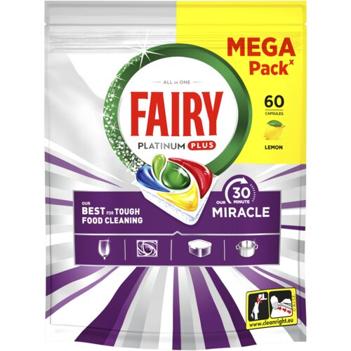 Kapsułki do zmywarki FAIRY Platinium Plus All In One 30 Minut Miracle - 60 szt.