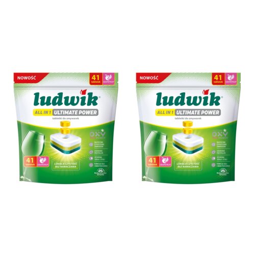 Tabletki do zmywarek LUDWIK All In 1 Ultimate Power Grapefruit 82 szt.